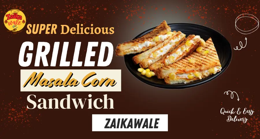 Grilled Masala Corn Sandwich