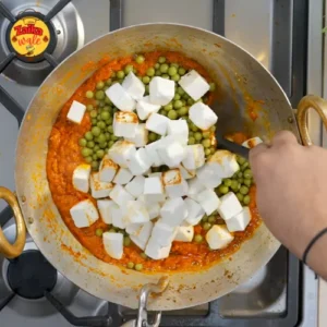 homemade matar paneer