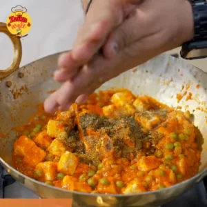 homemade matar paneer