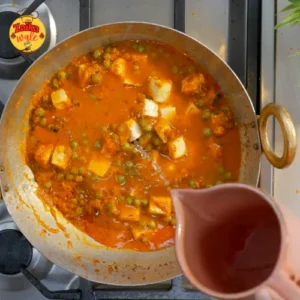 homemade matar paneer